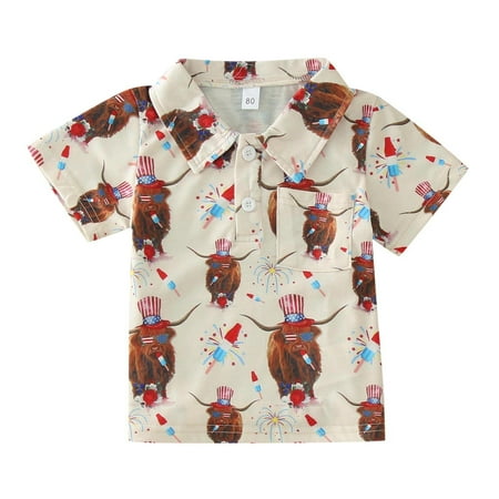 Rovga Summer Boys Girls Toddler T-Shirts Shirt Cartoon Independence Day Cow Donut Print Short Sleeve Tops Outwear
Rovga Summer Boys Girls Toddler T-Shirts Shirt Cartoon Independence Day Cow Donut Print Short Sleeve Tops Outwear