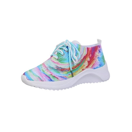 Daeful Ladies Sock Sneakers Knit Upper Flats Lace Up Walking Shoes Jogging Tie Dye Comfortable Slip On Loafers Green 9
Daeful Ladies Sock Sneakers Knit Upper Flats Lace Up Walking Shoes Jogging Tie Dye Comfortable Slip On Loafers Green 9