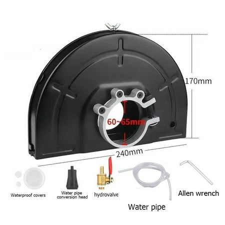 240mm Angle Grinder Shield Set Water Cutting Machine Base Safety Cover