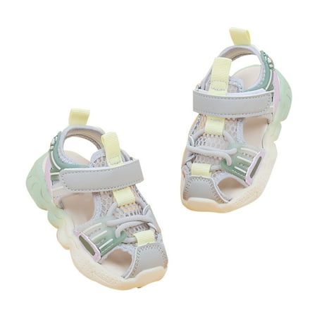 

nsendm Female Sandal Big Kid Baby Girls Shoes Toe Sandals Summer Children s Soft Sole Shoes Fashion Girls and Boy Baby Beach Shoes Kids Slide Shoes Grey 29