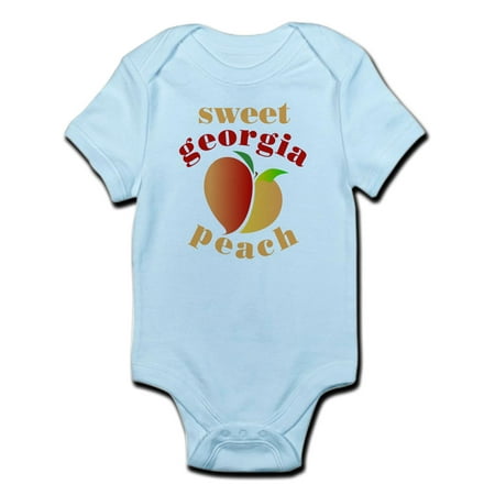 CafePress - Sweet Georgia Peach Infant Bodysuit - Baby Light Bodysuit