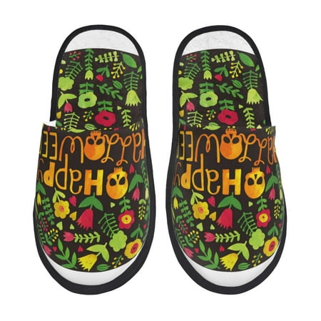 Adobk Happy Halloween Floral Print Slippers Indoor Outdoor Retro Slippers House Soft Fluffy Slides Cushion Furry Slippers-Large
Adobk Happy Halloween Floral Print Slippers Indoor Outdoor Retro Slippers House Soft Fluffy Slides Cushion Furry Slippers-Large