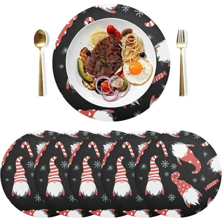 Coolnut Christmas Gnome Placemats 6Pcs Holidays PVC Weave Place Mats Table Mats Non-Slip Easy to Clean for Home Kitchen BBQ Party Table Decor 15.4×15.4in
Coolnut Christmas Gnome Placemats 6Pcs Holidays PVC Weave Place Mats Table Mats Non-Slip Easy to Clean for Home Kitchen BBQ Party Table Decor 15.4×15.4in