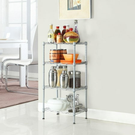 Ktaxon 4-Tier 14 L x10 W x 32 H Storage Rack Wire Shelving Storage Organizer Unit for Kitchen Bedroom Living Room Silver
Ktaxon 4-Tier 14 L x10 W x 32 H Storage Rack Wire Shelving Storage Organizer Unit for Kitchen Bedroom Living Room Silver