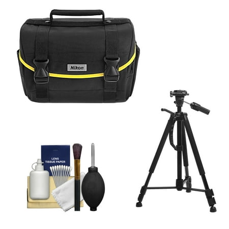 Nikon Starter Digital SLR Camera Case - Gadget Bag with Tripod + Cleaning Kit for D3200, D3300, D5300, D5500, D7100, D7200 Nikon Starter Digital SLR Camera Case - Gadget Bag with Tripod + Cleaning Kit for D3200, D3300, D5300, D5500, D7100, D7200