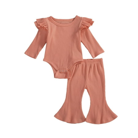 One opening Baby Girls 2PCS Romper Ruffle Long Sleeve Round Neck Button Elastic Band Long Pants Set
One opening Baby Girls 2PCS Romper Ruffle Long Sleeve Round Neck Button Elastic Band Long Pants Set