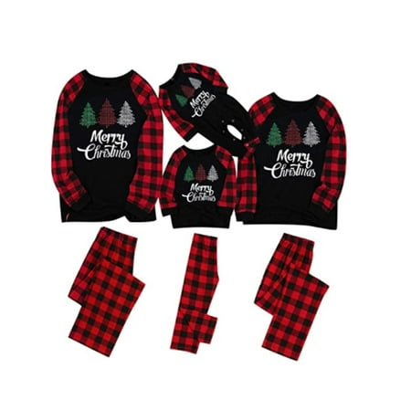 Diconna Christmas Tree Printing Home Parent-child Wear Plaid Pants Family Matching Outfits Suit Long Sleeve Family Festive Pajamas Set
Diconna Christmas Tree Printing Home Parent-child Wear Plaid Pants Family Matching Outfits Suit Long Sleeve Family Festive Pajamas Set