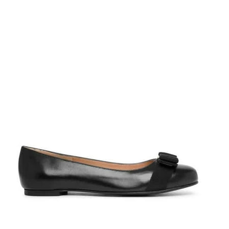 Salvatore Ferragamo Ladies Black Varina Ballet Flats Size 6.5