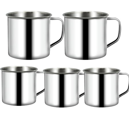 Smrinog 5Pcs Stainless Steel Coffee Mugs with Carabiner Handle 200mL Metal Shatterproof Desk Cup for Coffee & Tea Cup Drinks Portable Travel Cup for Outdoors or Camping
Smrinog 5Pcs Stainless Steel Coffee Mugs with Carabiner Handle 200mL Metal Shatterproof Desk Cup for Coffee & Tea Cup Drinks Portable Travel Cup for Outdoors or Camping