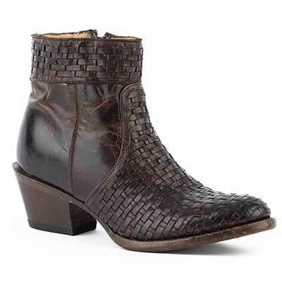 Women s Stetson Phoenix Leather Boots Handcrafted Brown