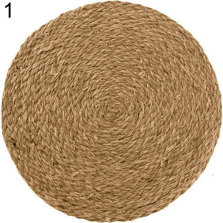 Corn Water Grass Handmade Weave Round Coaster Pad Mat Heat Insulation Placemat
Corn Water Grass Handmade Weave Round Coaster Pad Mat Heat Insulation Placemat