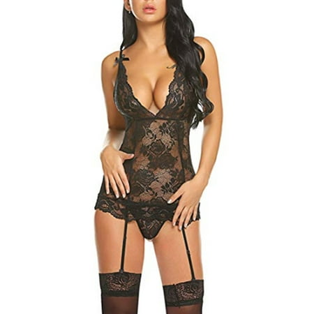 Gvmfive Women Lace Lingerie Underwear Sets Bralette Bra G-String Thongs Babydoll Sleepwear
Gvmfive Women Lace Lingerie Underwear Sets Bralette Bra G-String Thongs Babydoll Sleepwear