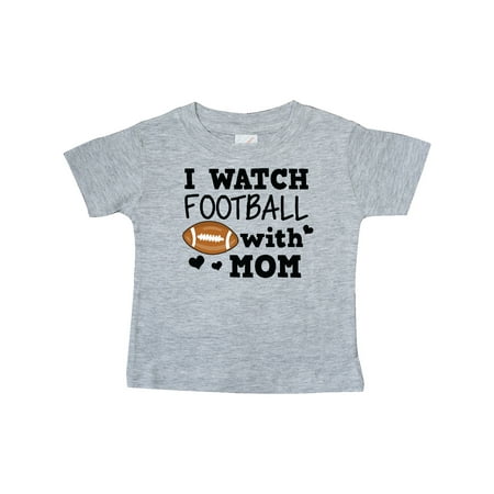 Inktastic I Watch Football with My Mom Gift Baby Boy T-Shirt