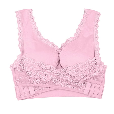 Sebtyili Women s Front Side Buckle Lace Edge without Steel Ring Movement Seamless Gathering Adjustment Yoga Sleep Large Bra
Sebtyili Women s Front Side Buckle Lace Edge without Steel Ring Movement Seamless Gathering Adjustment Yoga Sleep Large Bra