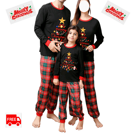 Family Matching Christmas Pajamas Set Holiday Xmas Tree Print Sleepwear Xmas PJS Set for Couples and Kids
Family Matching Christmas Pajamas Set Holiday Xmas Tree Print Sleepwear Xmas PJS Set for Couples and Kids