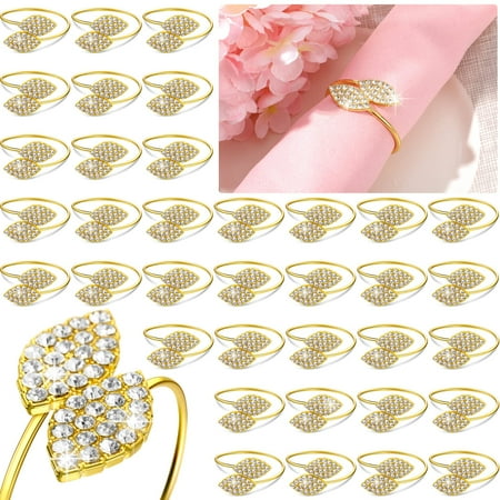 Napkin Rings Wedding Napkin Holder Metal Leaves Napkins Holder Rhinestone Napkin Buckle for Wedding
Napkin Rings Wedding Napkin Holder Metal Leaves Napkins Holder Rhinestone Napkin Buckle for Wedding