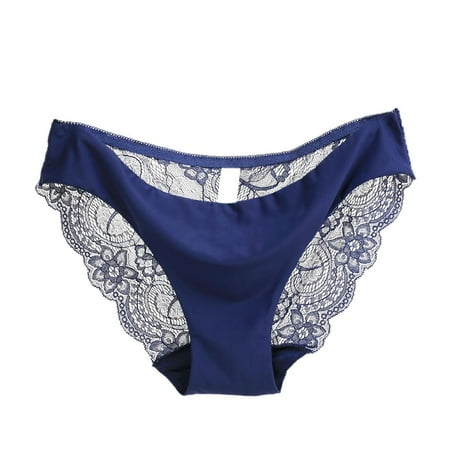 3pcs Women Sexy Seamless Briefs Transparent Panties Lace Underwear 10 XL