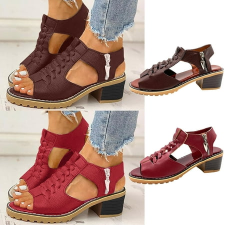 mtvxesu Summer Sandals Women s Solid Hollow Out Mid Heel Casual Vacation Open Toe Beach Sandals Sandals for Girls Casual Shoes Clearance
mtvxesu Summer Sandals Women s Solid Hollow Out Mid Heel Casual Vacation Open Toe Beach Sandals Sandals for Girls Casual Shoes Clearance