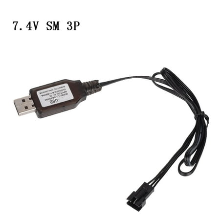

ZENTREE 6.4v/7.4V Charger Li-ion battery SM-3P Compatible with RC Toys remote control toy SM-3P positive portable USB Charger