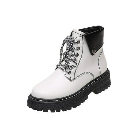 Tenmix Womens Slip Resistant Shoes Walking Lug Sole Chunky Heel Booties Outdoor White 7.5
Tenmix Womens Slip Resistant Shoes Walking Lug Sole Chunky Heel Booties Outdoor White 7.5