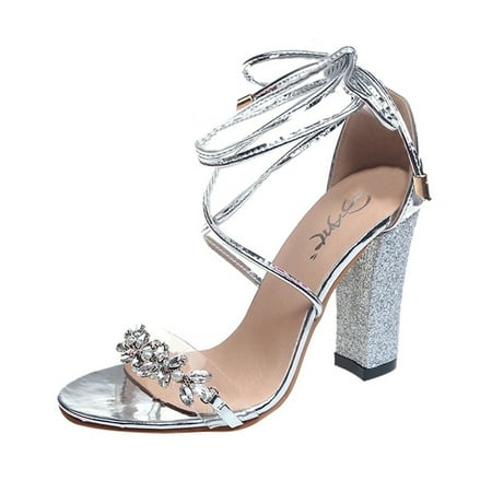 Fsqjgq Cute Sandals Womens Slippers Shoes Women Dress Sandals Fashion Women Fish Mouth Sandals Ankle High Heels Block Party Open Toe Shoes Ankle Silver Size 36
Fsqjgq Cute Sandals Womens Slippers Shoes Women Dress Sandals Fashion Women Fish Mouth Sandals Ankle High Heels Block Party Open Toe Shoes Ankle Silver Size 36