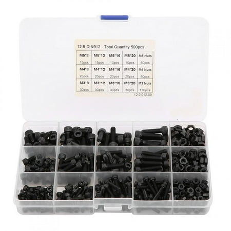 Hex Socket Screw Set, M3 M4 M5 Screws, Small Size Convenient To Use For Mechanical Maintenance Car Maintenance
Hex Socket Screw Set, M3 M4 M5 Screws, Small Size Convenient To Use For Mechanical Maintenance Car Maintenance