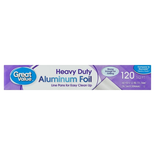 Great Value 120 sq ft Heavy Duty Aluminum Foil