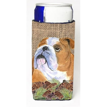 Bulldog English On Faux Burlap With Pine Cones Michelob Ultra bottle sleeve for Slim Can
Bulldog English On Faux Burlap With Pine Cones Michelob Ultra bottle sleeve for Slim Can