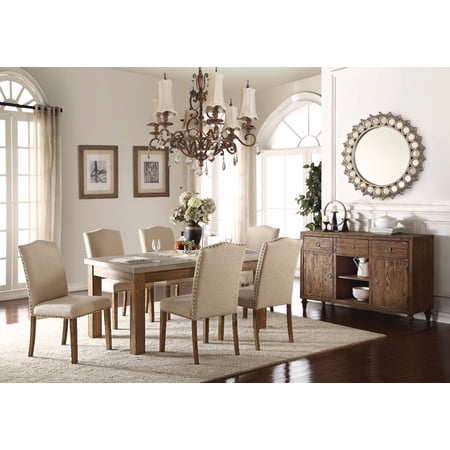Alluring Dining Table, Salvage Oak Brown