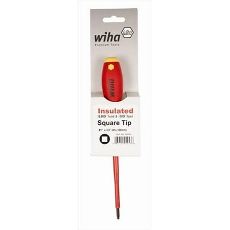 Wiha Tools 92045 Insulated Square Tip Driver - No. 2 x 150 mm.