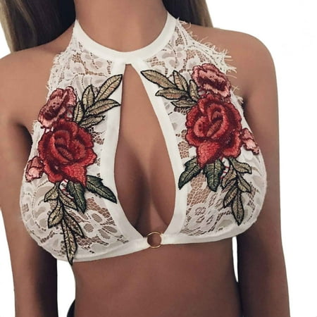 SHUDAGENG Women Sexy Lace Embroidered Appliques Floral Bralette Full Cup Bustier Top Bra Black
SHUDAGENG Women Sexy Lace Embroidered Appliques Floral Bralette Full Cup Bustier Top Bra Black