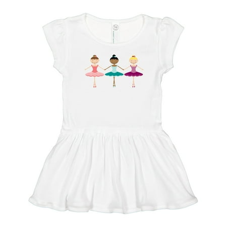 Inktastic Little Ballerina Trio Gift Toddler Girl Dress