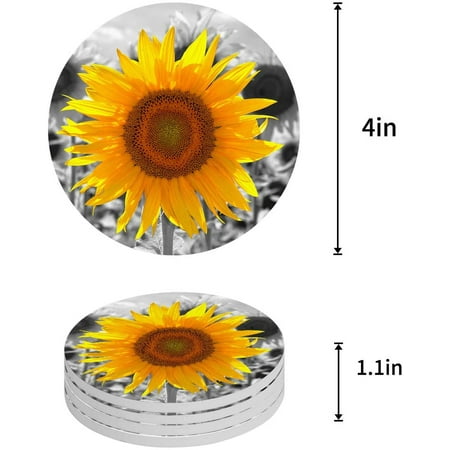 ZHANZZK Sunflowers Set of 4 Round Coaster for Drinks Absorbent Ceramic Stone Coasters Cup Mat with Cork Base for Home Kitchen Room Coffee Table Bar Decor
ZHANZZK Sunflowers Set of 4 Round Coaster for Drinks Absorbent Ceramic Stone Coasters Cup Mat with Cork Base for Home Kitchen Room Coffee Table Bar Decor
