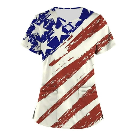 Fashion Gift! MIARHB Plus Size independence Day Printed Scrub Working Uniform Tops for Women Cross V-Neck Short Sleeve Fun T-Shirts Workwear Tee with Pockets dresses for women 2023 White XL
Fashion Gift! MIARHB Plus Size independence Day Printed Scrub Working Uniform Tops for Women Cross V-Neck Short Sleeve Fun T-Shirts Workwear Tee with Pockets dresses for women 2023 White XL