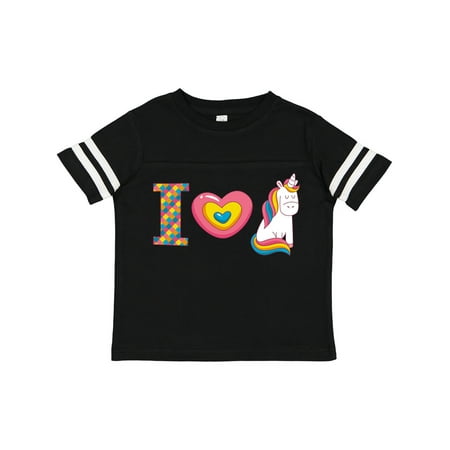 Inktastic I Love Unicorns Gift Toddler Toddler Girl T-Shirt