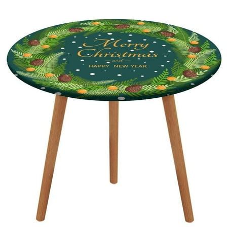 Bybiment Round Fitted Tablecloth with Elastic Edge Christmas Wreath Made Natural Pine Decorative Tablecloth Table Cover 47 Inch
Bybiment Round Fitted Tablecloth with Elastic Edge Christmas Wreath Made Natural Pine Decorative Tablecloth Table Cover 47 Inch
