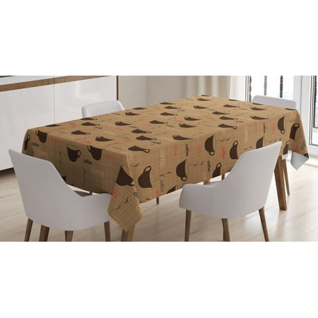 Kitchen Decor Tablecloth Coffee Cups on Stylish Trendy Earthen Tones Fresh Espresso Image Rectangular Table Cover for Dining Room Kitchen 52 X 70 Inches Chocolate Light Brown by Ambesonne
Kitchen Decor Tablecloth Coffee Cups on Stylish Trendy Earthen Tones Fresh Espresso Image Rectangular Table Cover for Dining Room Kitchen 52 X 70 Inches Chocolate Light Brown by Ambesonne