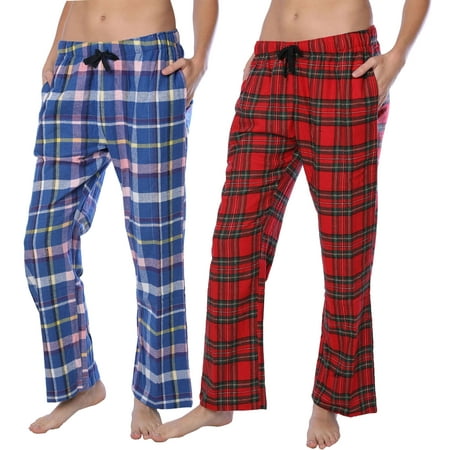 Women s Pajama Pants-Plaid Lounge Pants Cotton Blend Pajama Bottoms with Pockets-Comfy PJ s - 2 Pack
Women s Pajama Pants-Plaid Lounge Pants Cotton Blend Pajama Bottoms with Pockets-Comfy PJ s - 2 Pack