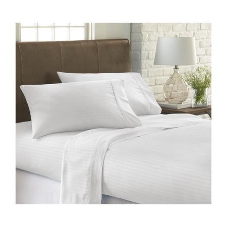 Becky Cameron Dobby Stripe 4Pc Sheet Set