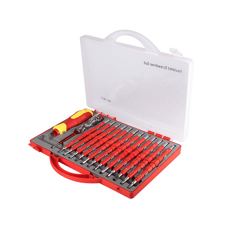 26-Piece 1000V Insulated Electrician Screwdriver Set Professional Electrical Screw Driver Set Tools for Man with Case
26-Piece 1000V Insulated Electrician Screwdriver Set Professional Electrical Screw Driver Set Tools for Man with Case
