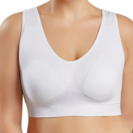 2Pcs Women Plus Size Sport Bra Double Layer Cotton Underwear Seamless Elastic Bralette (White)
2Pcs Women Plus Size Sport Bra Double Layer Cotton Underwear Seamless Elastic Bralette (White)