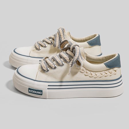 Women‘s Braid Shoelaces Detailed Canvas Shoes Casual Platform Low Top Sneaker Women‘s Footwear
Women‘s Braid Shoelaces Detailed Canvas Shoes Casual Platform Low Top Sneaker Women‘s Footwear