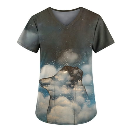 Workout Tops for Women Going Out Tops for Women Fashion Women Short Sleeve V-Neck Printed Tops Womens Working Uniform Blouse Western Shirts for Women Savings Clearance Workout Shirts for Women
Workout Tops for Women Going Out Tops for Women Fashion Women Short Sleeve V-Neck Printed Tops Womens Working Uniform Blouse Western Shirts for Women Savings Clearance Workout Shirts for Women
