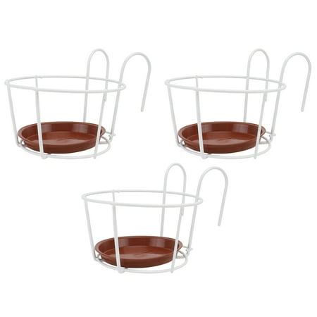 Hemoton 3 Sets of Balcony Hanging Flowerpot Racks Decorative Hanging Plant Pot Holders
Hemoton 3 Sets of Balcony Hanging Flowerpot Racks Decorative Hanging Plant Pot Holders
