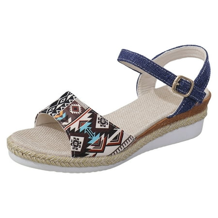 Mnyotv Women s Summer Shoes Clear Sandals Flat for Women Ladies Summer Retro Colour Blocking Ethnic Style Thick Bottom Slope Heel Large Size Sandals Blue 38
Mnyotv Women s Summer Shoes Clear Sandals Flat for Women Ladies Summer Retro Colour Blocking Ethnic Style Thick Bottom Slope Heel Large Size Sandals Blue 38