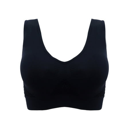 Realyc Vest Bra with Chest Pad Wire Free Solid Color Women Seamless Sports Bra for Gym
Realyc Vest Bra with Chest Pad Wire Free Solid Color Women Seamless Sports Bra for Gym
