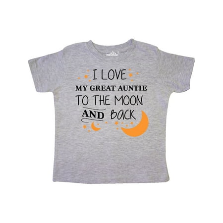 Inktastic I Love My Great Auntie To The Moon and Back Gift Toddler Boy or Toddler Girl T-Shirt
Inktastic I Love My Great Auntie To The Moon and Back Gift Toddler Boy or Toddler Girl T-Shirt