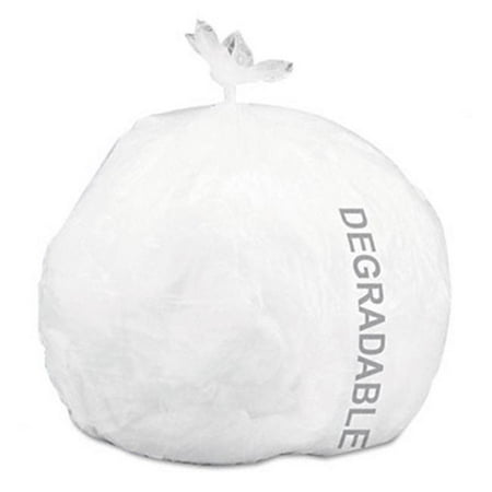 Stor-A-File EcoBag Medium Strength 13 gal .7mil 24 x 30 White 120/Carton