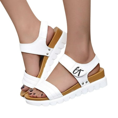 uikmnh Women Shoes Fashion Womens Breathable Lace Up Shoes Thick Soled Wedges Casual Sandals White 7
uikmnh Women Shoes Fashion Womens Breathable Lace Up Shoes Thick Soled Wedges Casual Sandals White 7