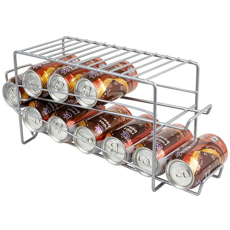 Home Basics Vinyl Coated Steel Can Dispenser Silver